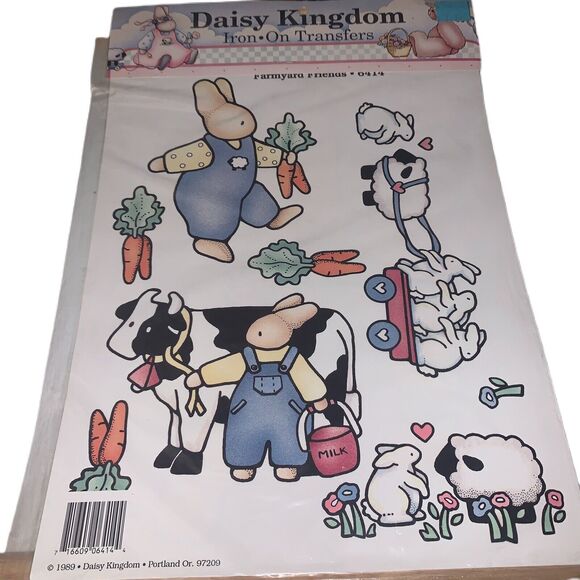 Daisy Kingdom Iron On Transfers Farmyard Friends #6414 Craft Applique 1989 - Picture 1 of 8